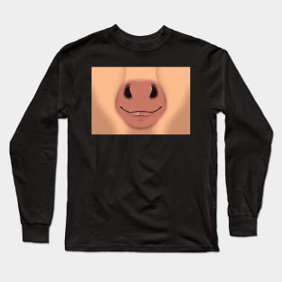 Strawberry Horse Face Long Sleeve T-Shirt